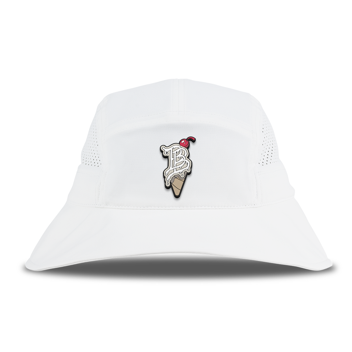 BB Drip Cone DualActive™ Performance Bucket Hat White