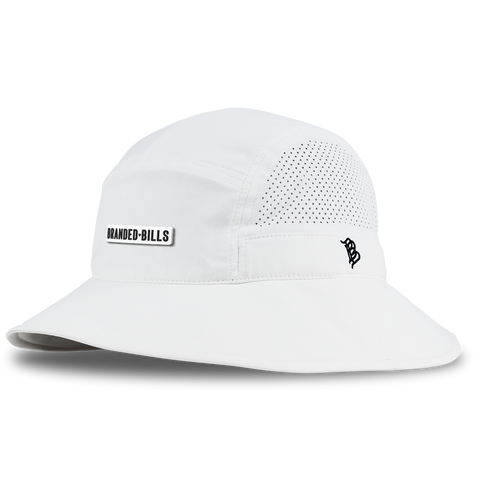 BB Stretch PVC DualActive™ Performance Bucket Hat White