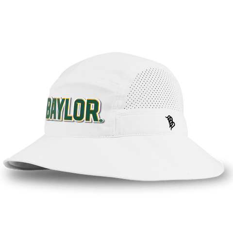 Baylor University "Baylor Block" DualActive™ Performance Bucket Hat White
