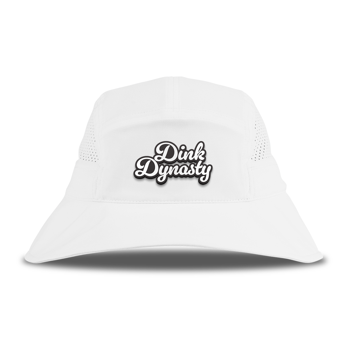 Dink Dynasty Script DualActive™ Performance Bucket Hat White