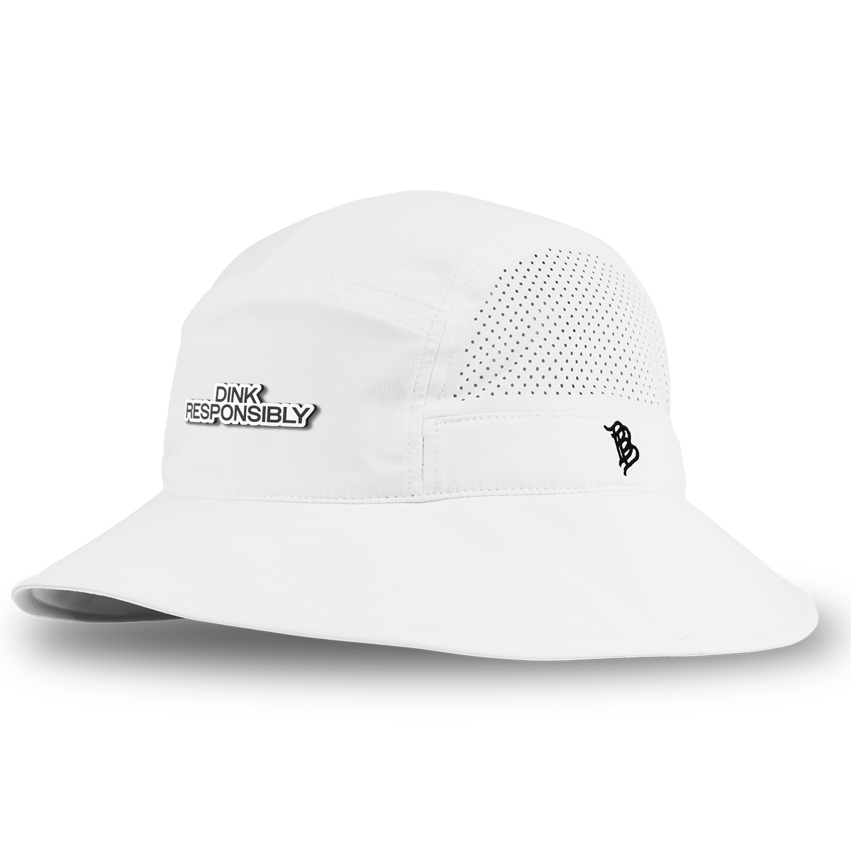 Dink Responsibly DualActive™ Performance Bucket Hat White