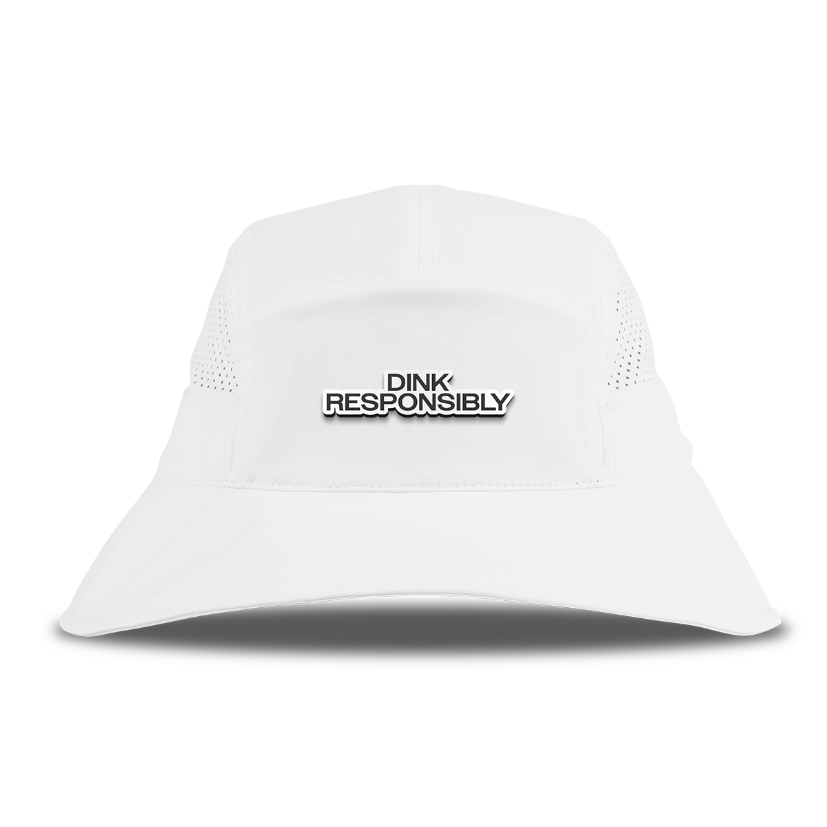 Dink Responsibly DualActive™ Performance Bucket Hat White