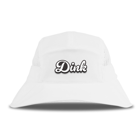 Dink Script DualActive™ Performance Bucket Hat White