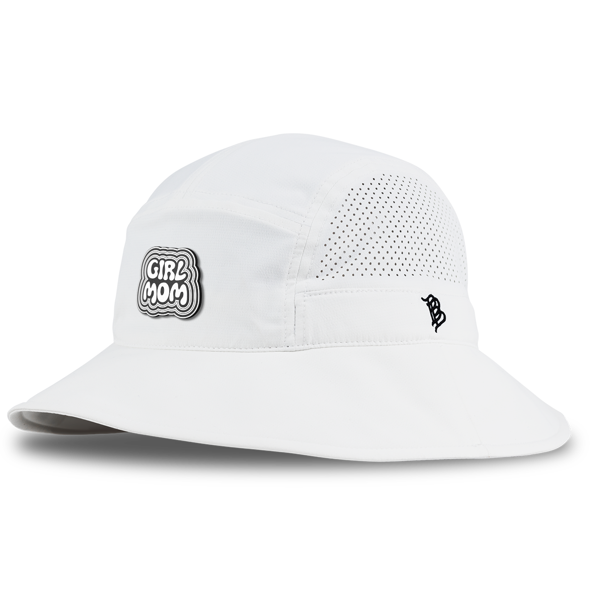Girl Mom DualActive™ Performance Bucket Hat White