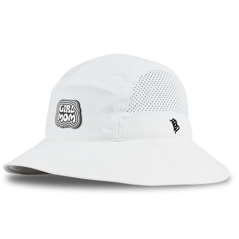 Girl Mom DualActive™ Performance Bucket Hat White