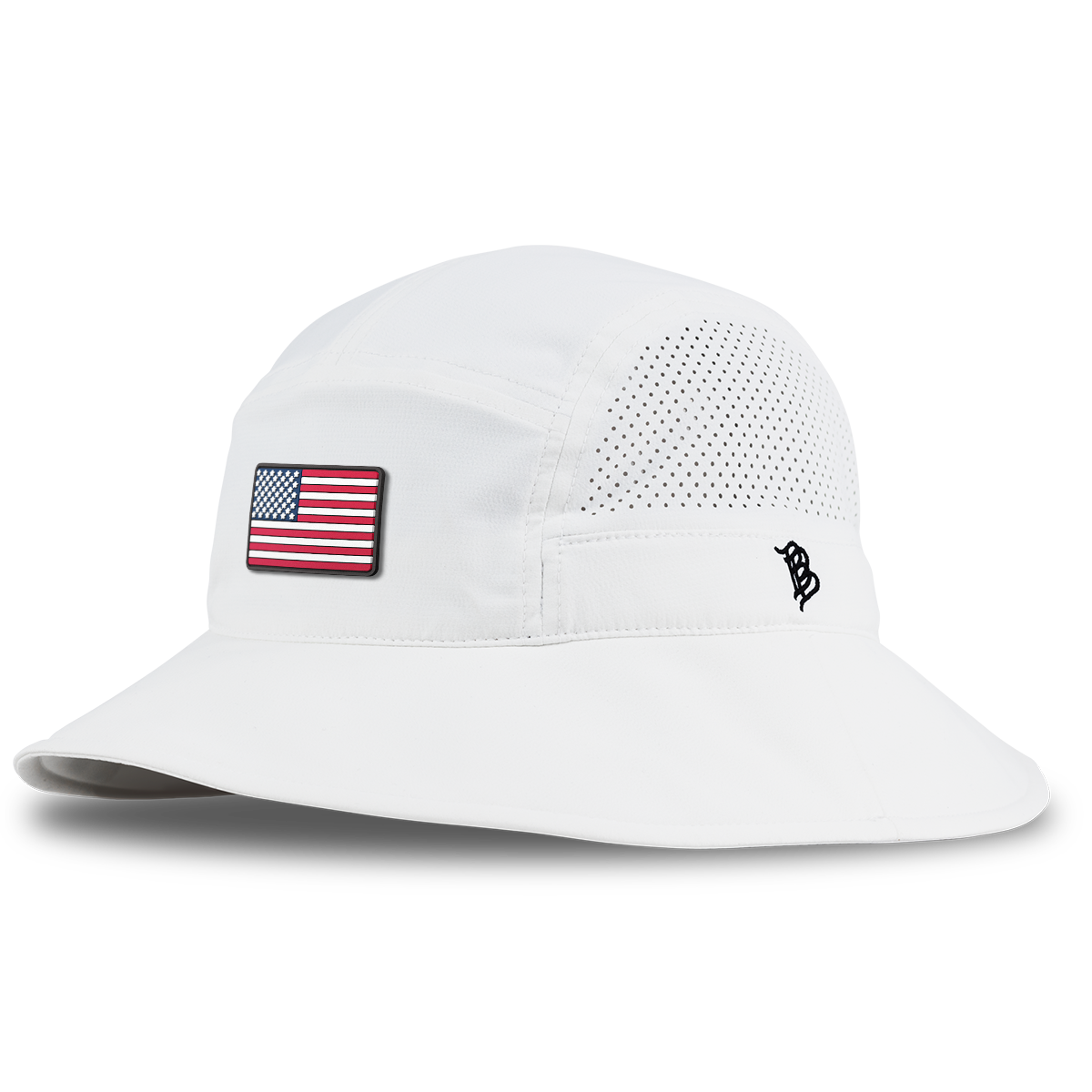 Mini Old Glory DualActive™ Performance Bucket Hat White