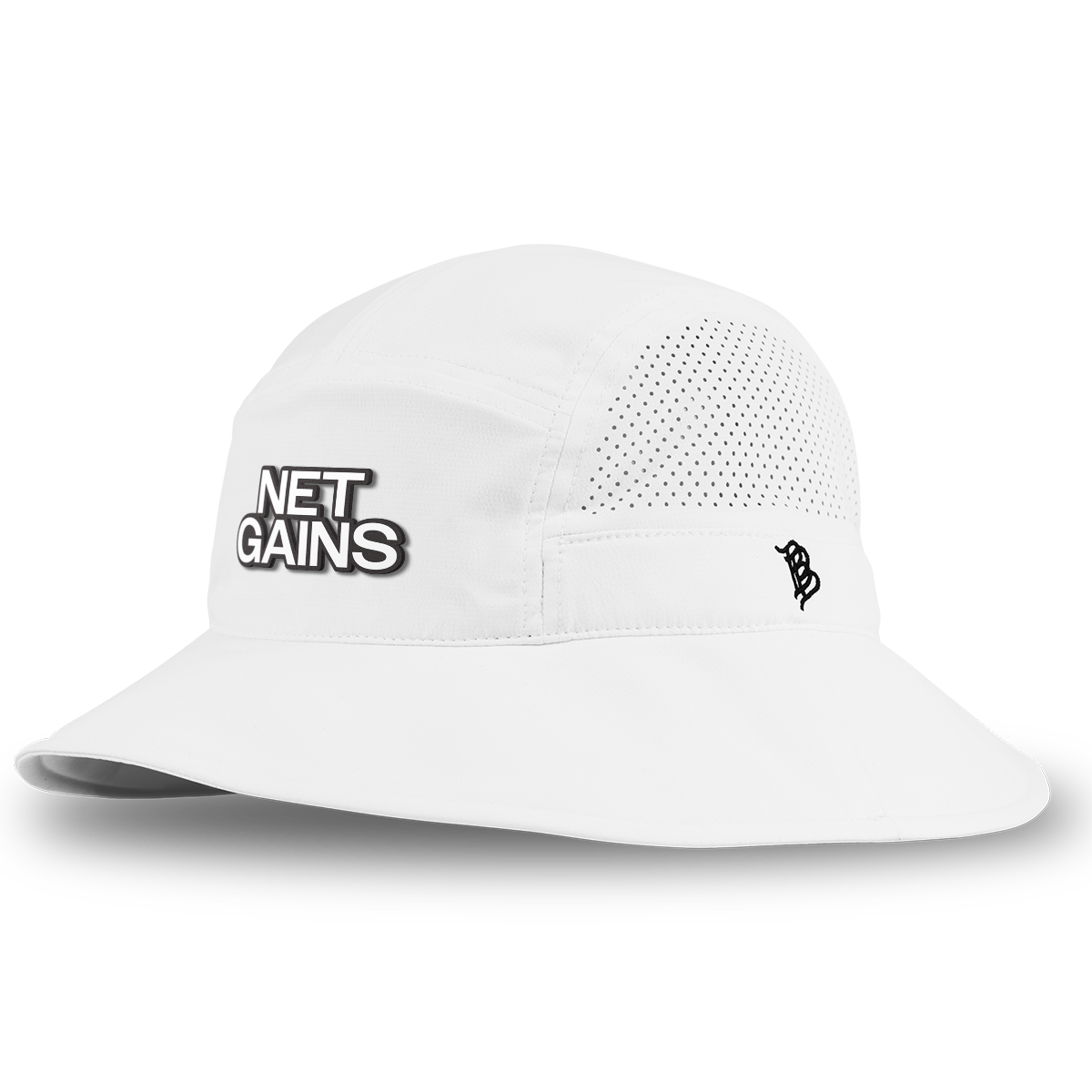 Net Gains DualActive™ Performance Bucket Hat White
