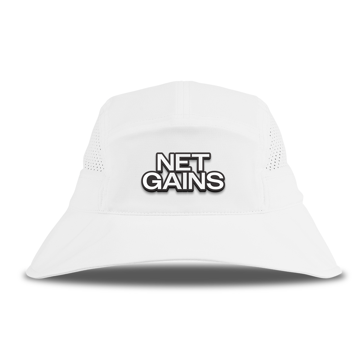 Net Gains DualActive™ Performance Bucket Hat White