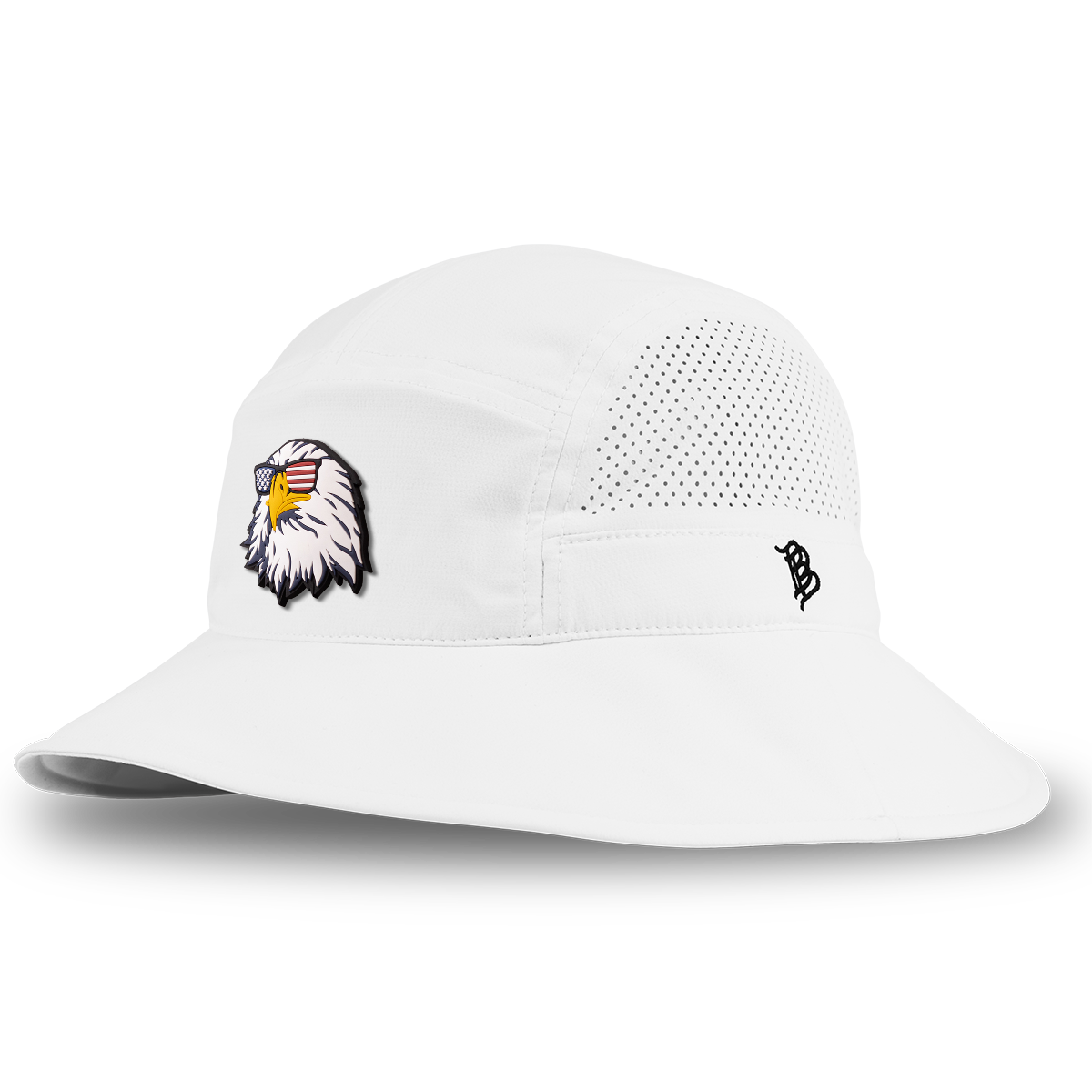 Party Eagle DualActive™ Performance Bucket Hat White/USA Camo