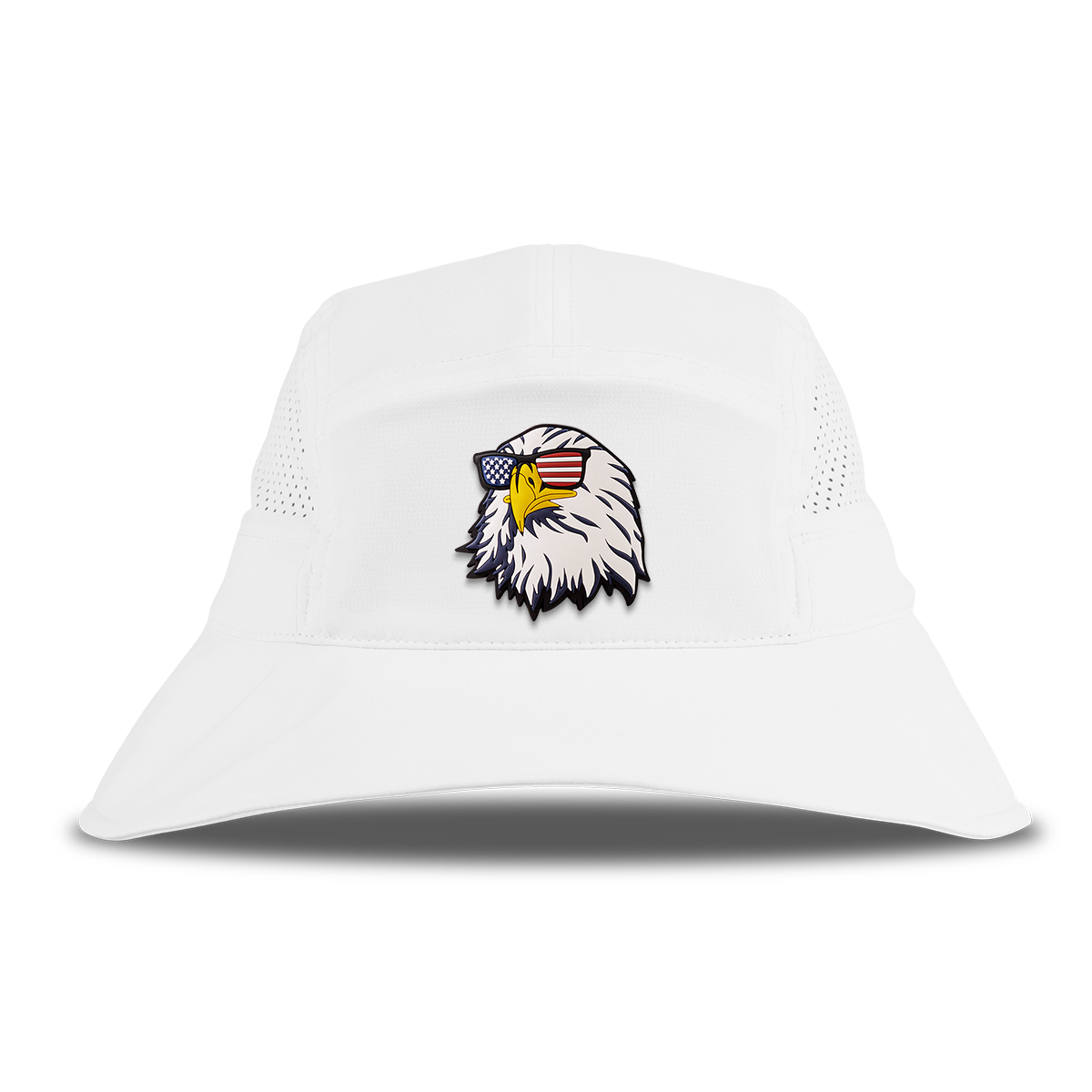 Party Eagle DualActive™ Performance Bucket Hat White/USA Camo