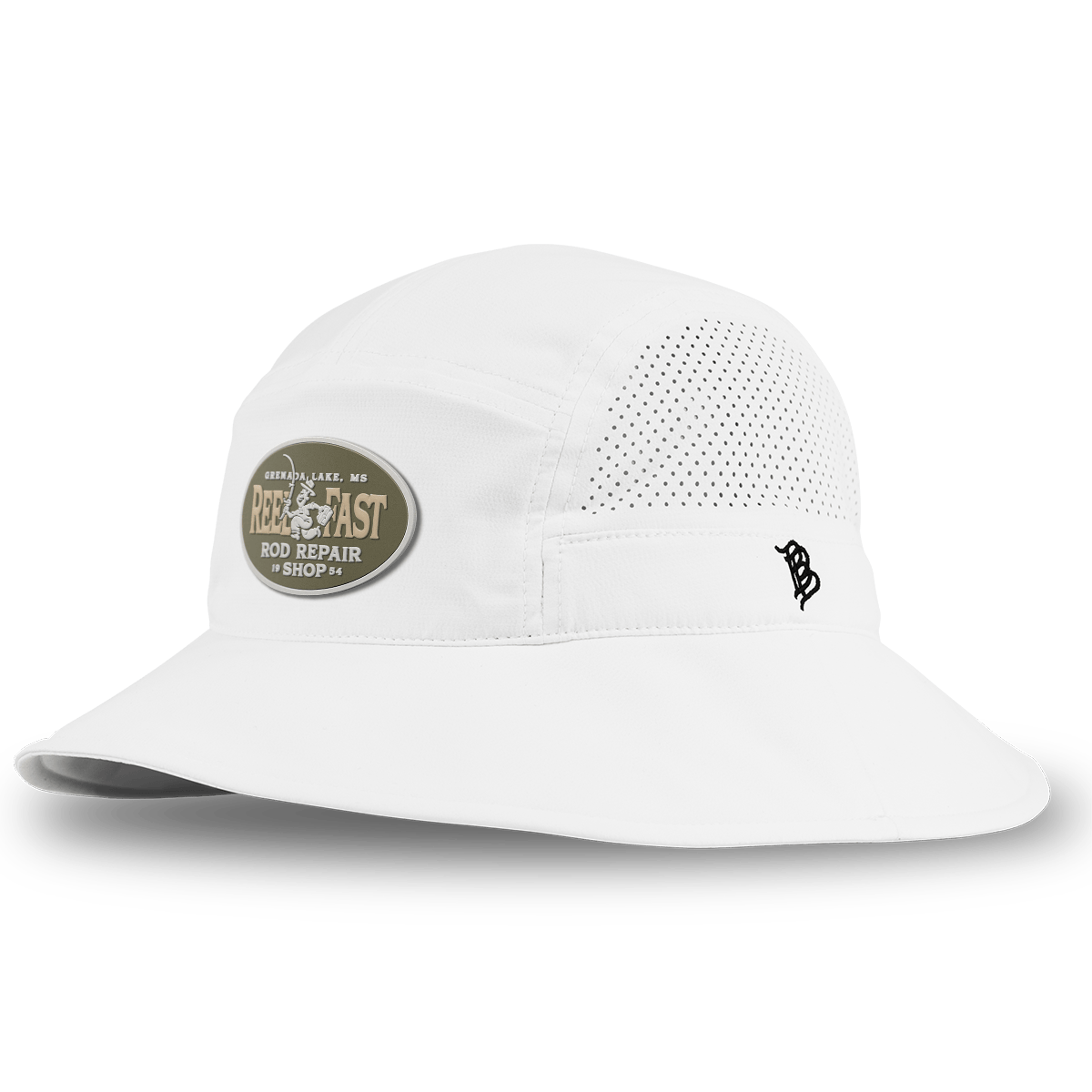 Reel Fast Rod Repair DualActive™ Performance Bucket Hat White