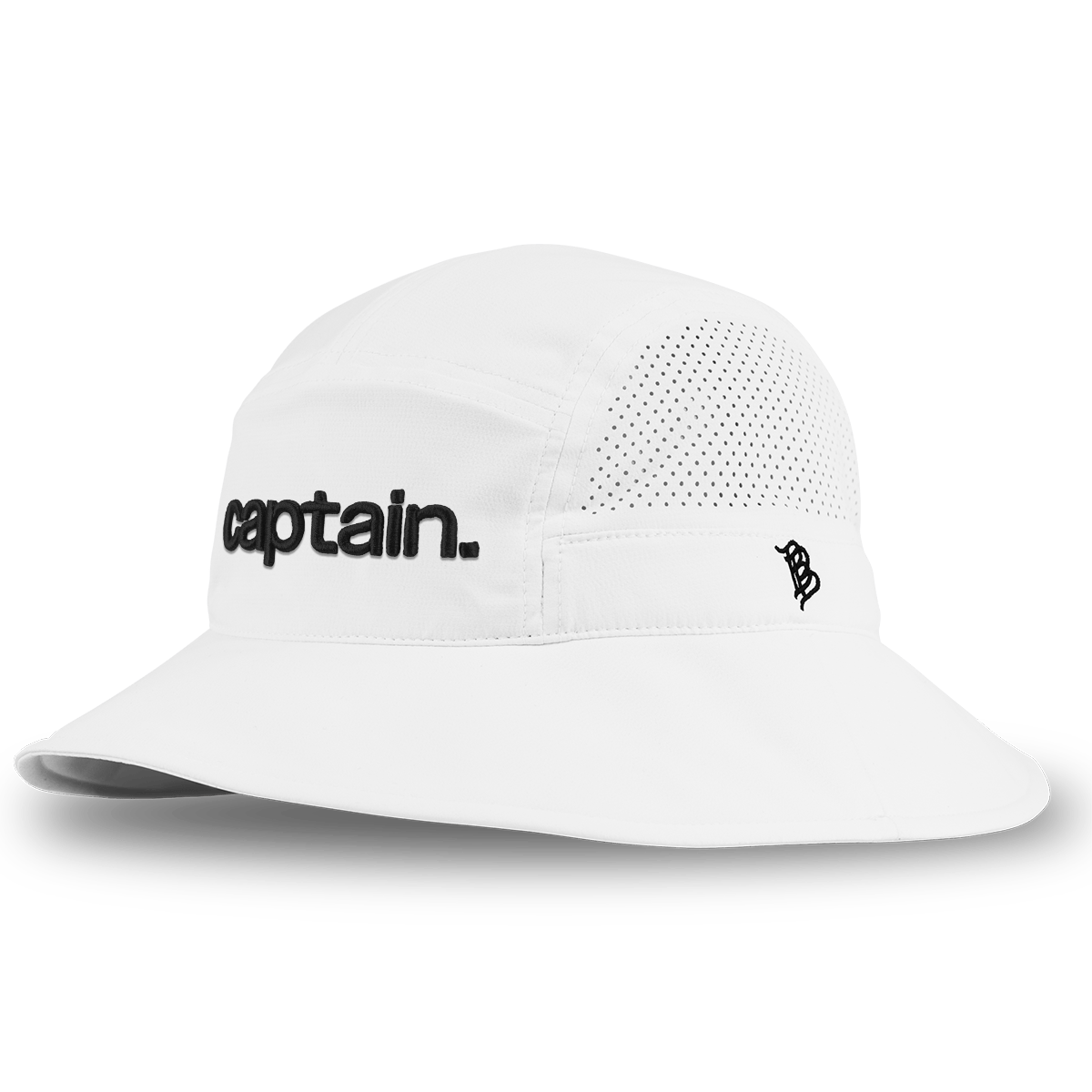 captain. DualActive™ Performance Bucket Hat White
