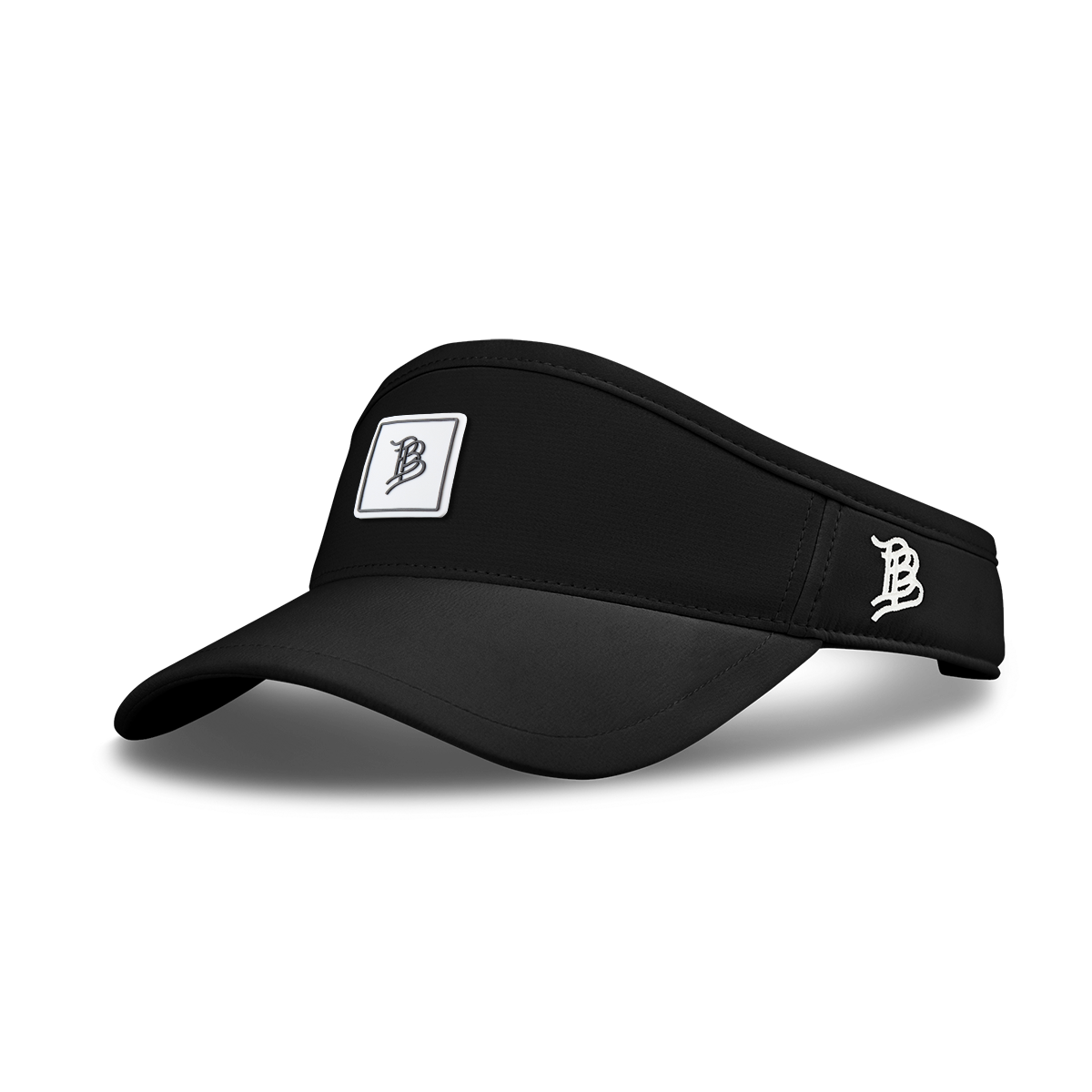 BB Square Icon PVC DualActive™ Performance Visor Black