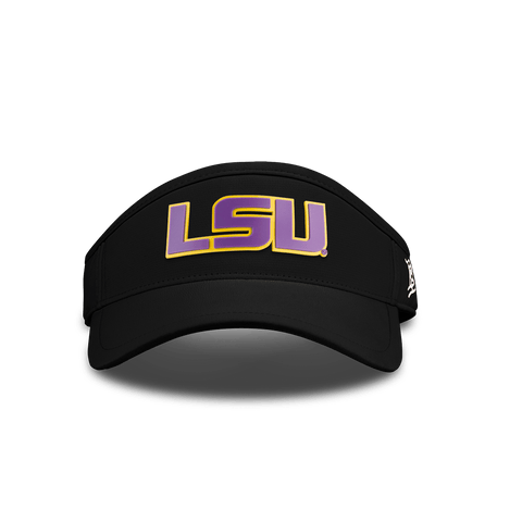 Louisiana State University "LSU Purple Block" DualActive™ Performance Visor Black
