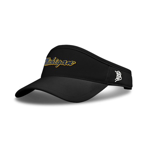 University of Michigan "Michigan Script" DualActive™ Performance Visor Black