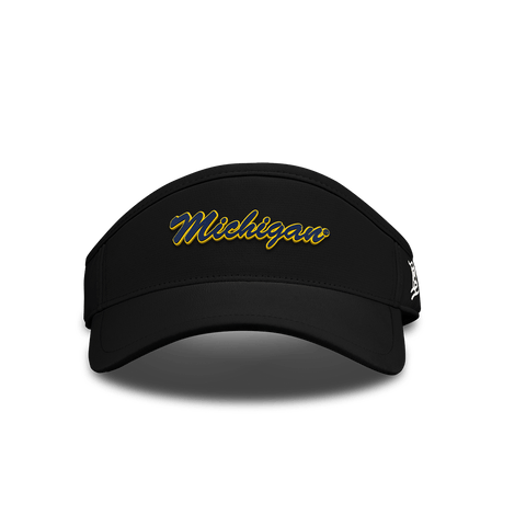 University of Michigan "Michigan Script" DualActive™ Performance Visor Black