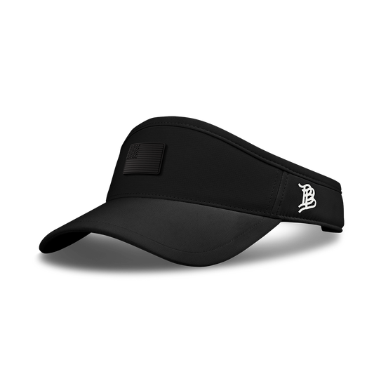 Mini Stealth Old Glory DualActive™ Performance Visor Black