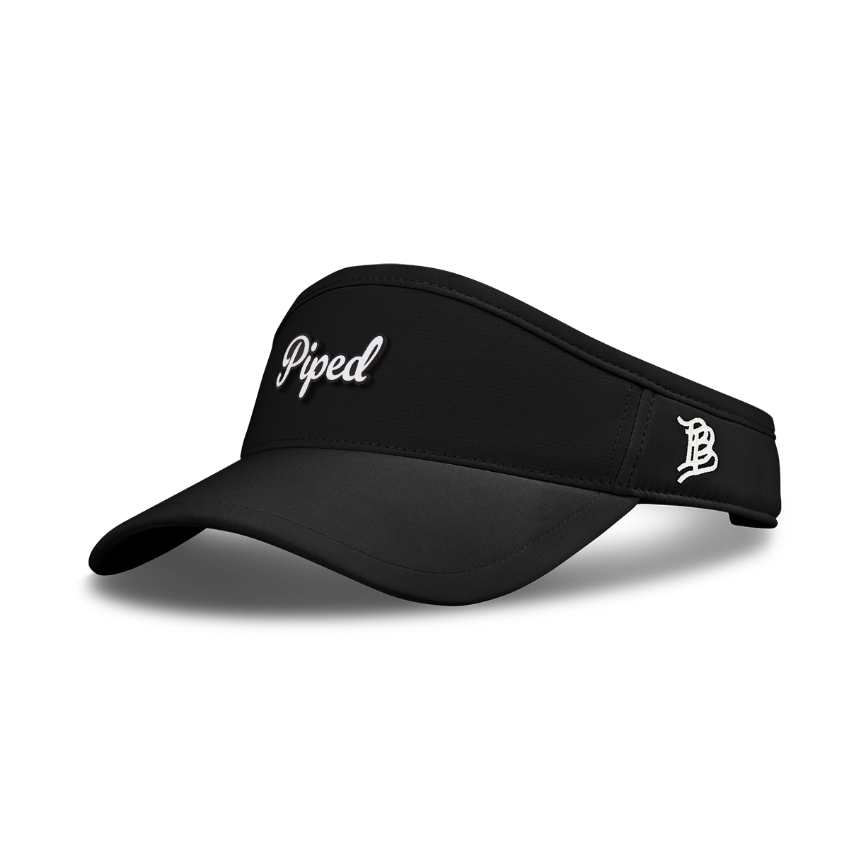 Piped Script DualActive™ Performance Visor Black