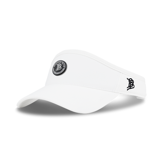 BB Premium Purpose PVC DualActive™ Performance Visor White
