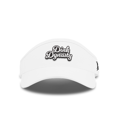 Dink Dynasty Script DualActive™ Performance Visor White