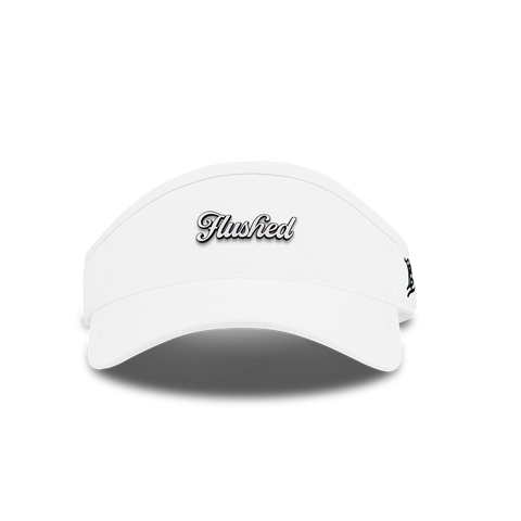Flushed Script DualActive™ Performance Visor White