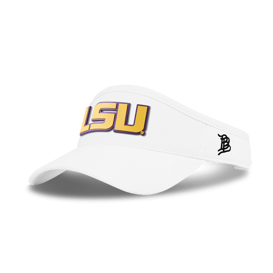Louisiana State University "LSU Gold Block" DualActive™ Performance Visor White