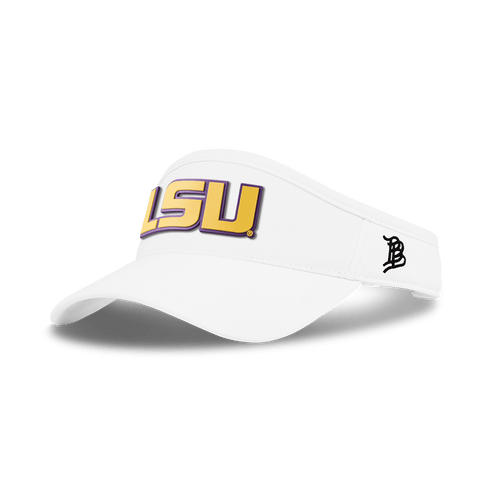 Louisiana State University "LSU Gold Block" DualActive™ Performance Visor White