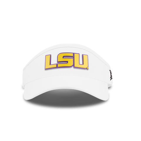 Louisiana State University "LSU Gold Block" DualActive™ Performance Visor White