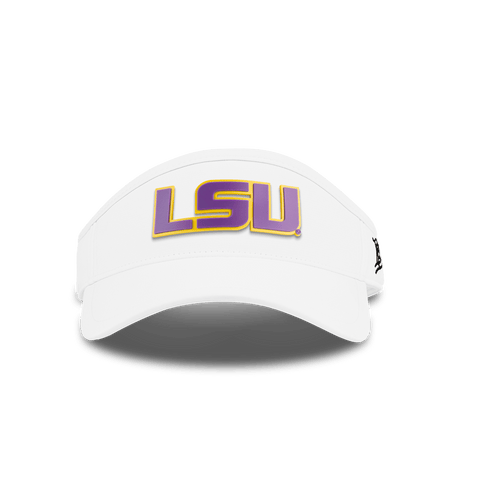 Louisiana State University "LSU Purple Block" DualActive™ Performance Visor White