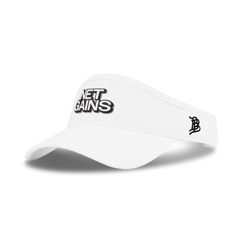 Net Gains DualActive™ Performance Visor White