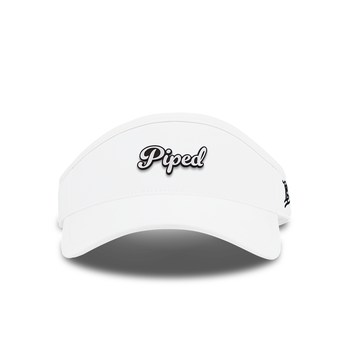 Piped Script DualActive™ Performance Visor White