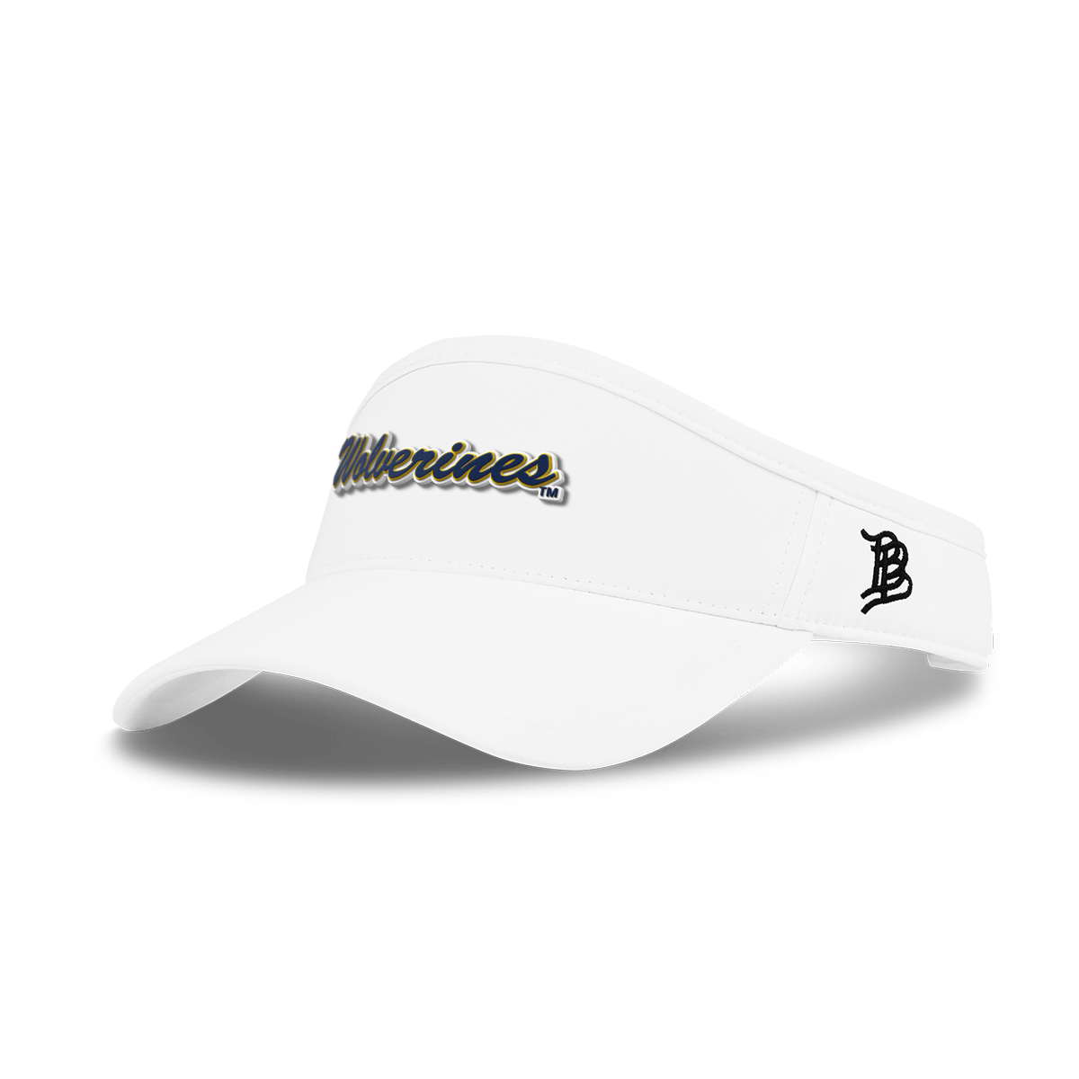 University of Michigan "Wolverines Script" DualActive™ Performance Visor White