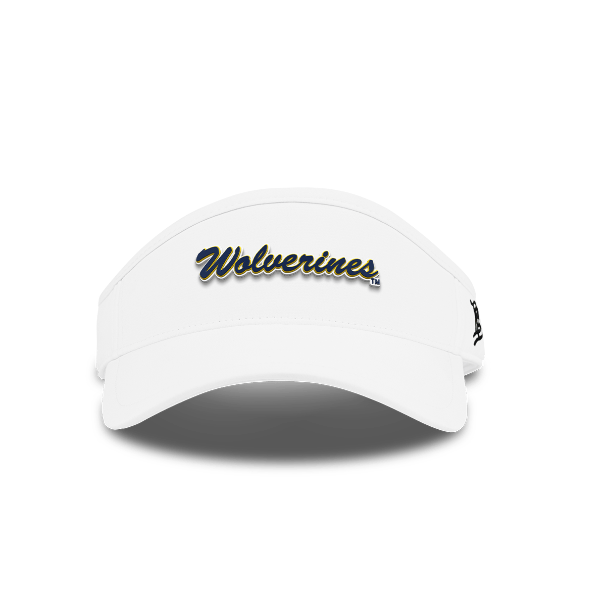 University of Michigan "Wolverines Script" DualActive™ Performance Visor White