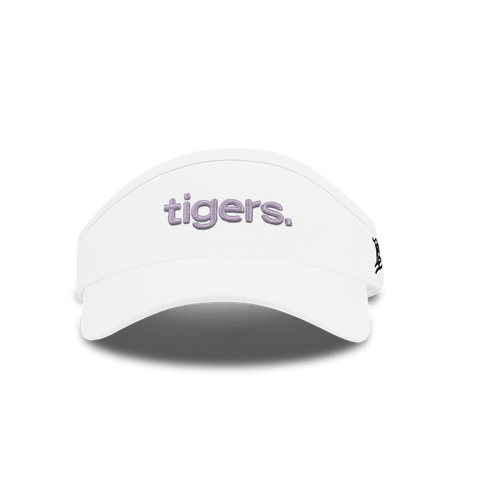 Louisiana State University "tigers." DualActive™ Performance Visor White