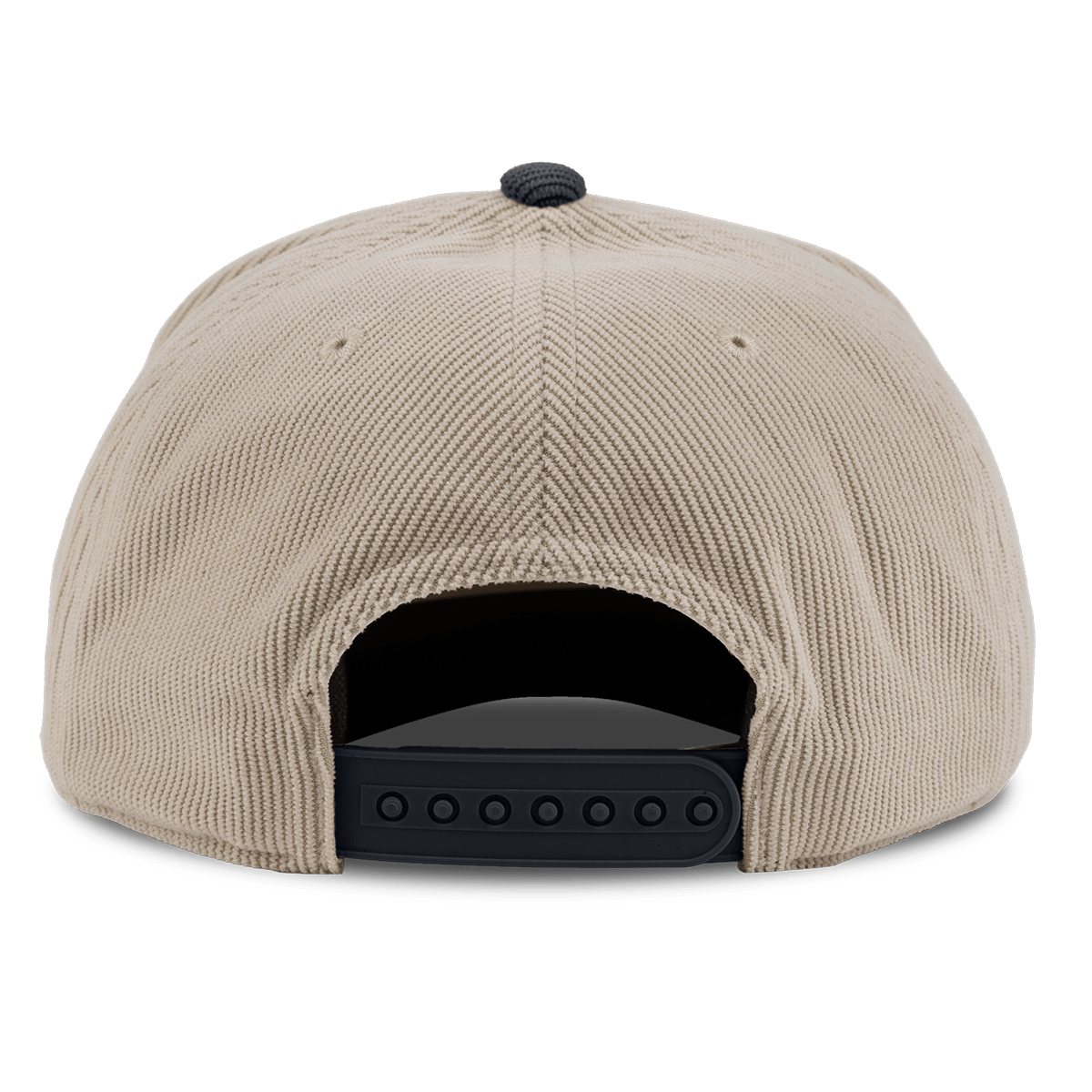 City Wide Phoenix Curved 5 Panel Corduroy Back Dark Beige/Dark Harbor