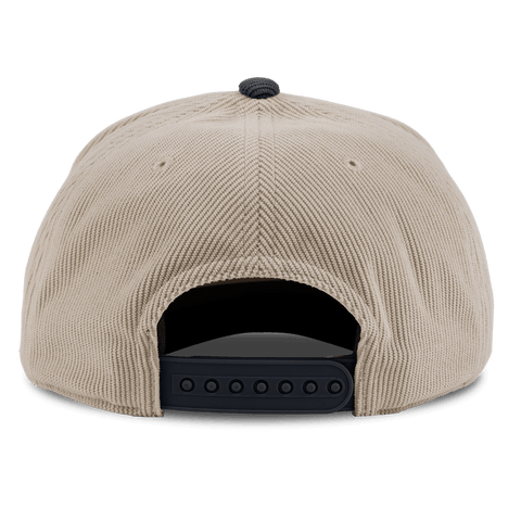 City Wide Phoenix Curved 5 Panel Corduroy Back Dark Beige/Dark Harbor