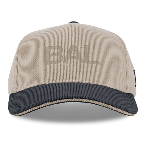 City Wide Baltimore Curved 5 Panel Corduroy Dark Beige/Dark Harbor