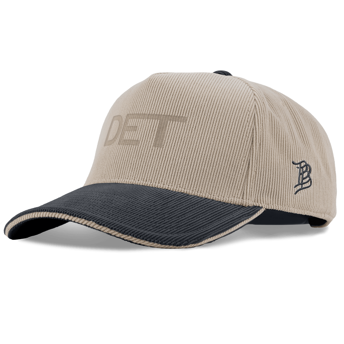 City Wide Detroit Curved 5 Panel Corduroy Dark Beige/Dark Harbor