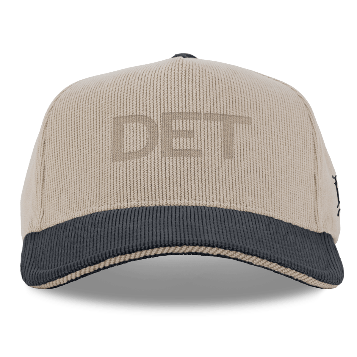 City Wide Detroit Curved 5 Panel Corduroy Dark Beige/Dark Harbor