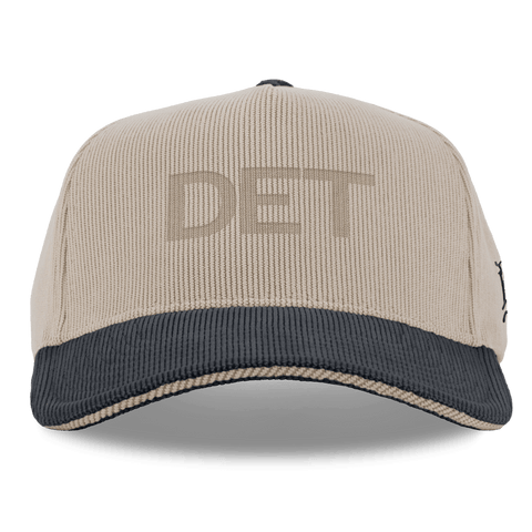 City Wide Detroit Curved 5 Panel Corduroy Dark Beige/Dark Harbor