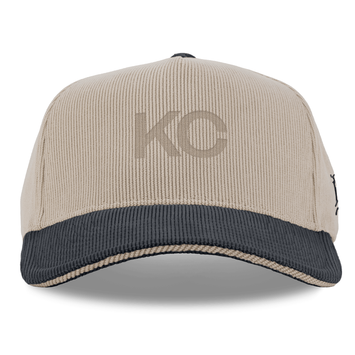 City Wide Kansas City Curved 5 Panel Corduroy Dark Beige/Dark Harbor