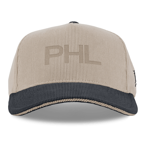 City Wide Philadelphia Curved 5 Panel Corduroy Dark Beige/Dark Harbor