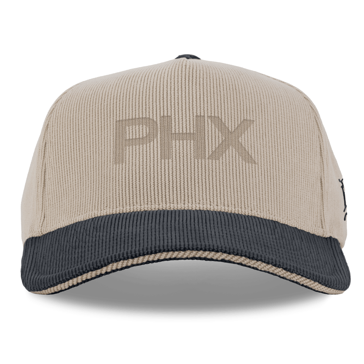 City Wide Phoenix Curved 5 Panel Corduroy Dark Beige/Dark Harbor