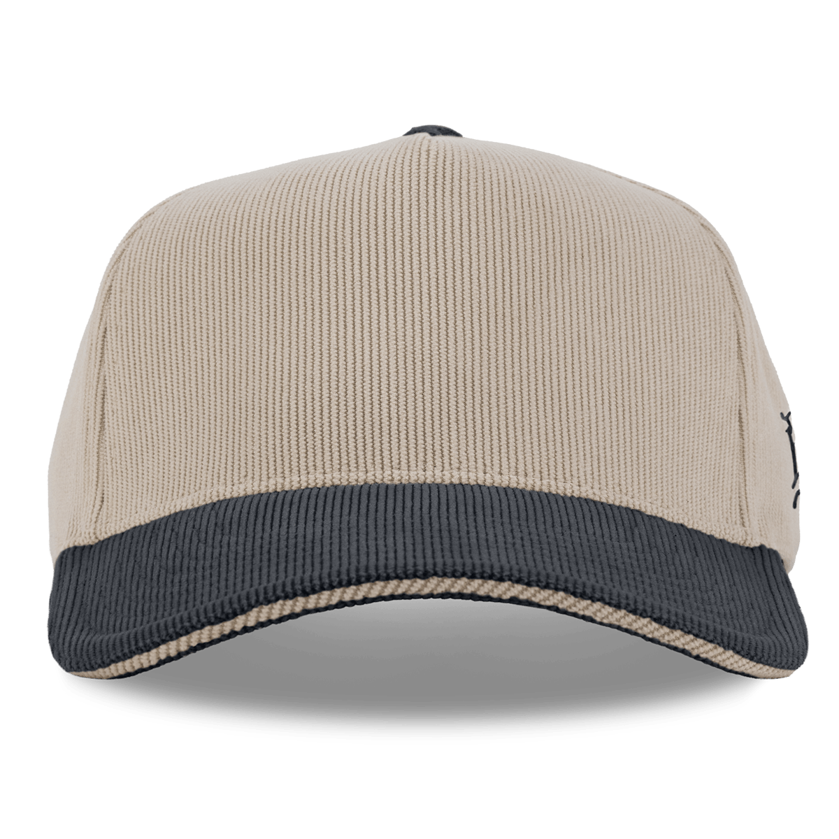Bare Curved 5 Panel Corduroy Dark Beige/Dark Harbor