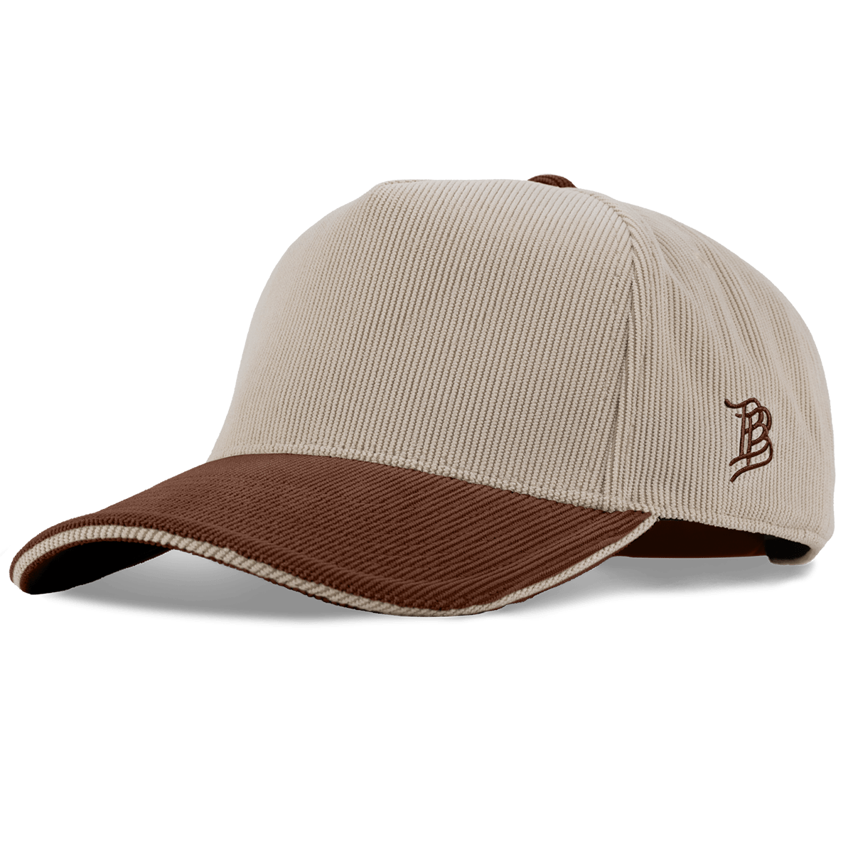 Bare Curved 5 Panel Corduroy Dark Beige/Rust