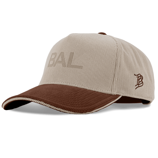City Wide Baltimore Curved 5 Panel Corduroy Dark Beige/Rust