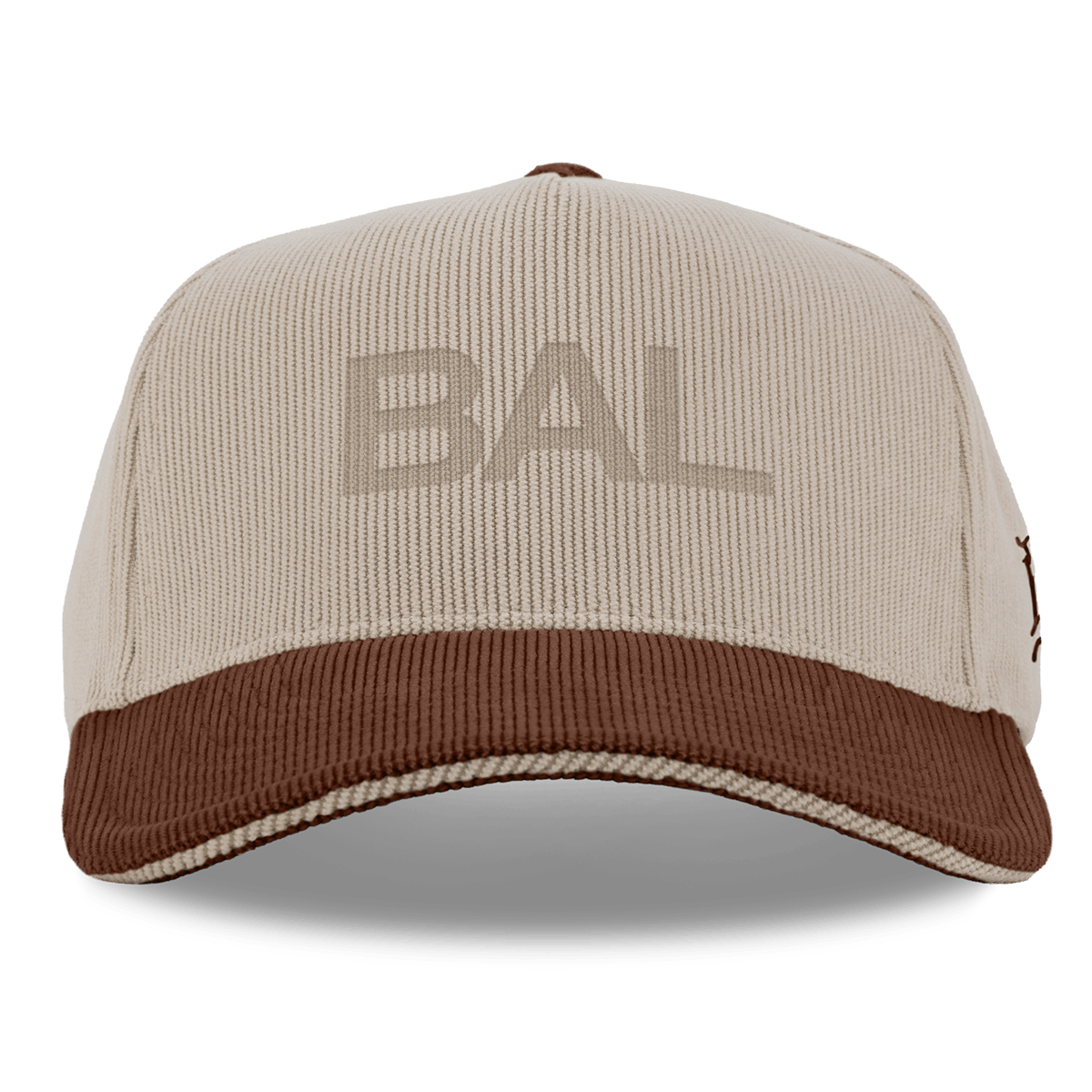 City Wide Baltimore Curved 5 Panel Corduroy Dark Beige/Rust