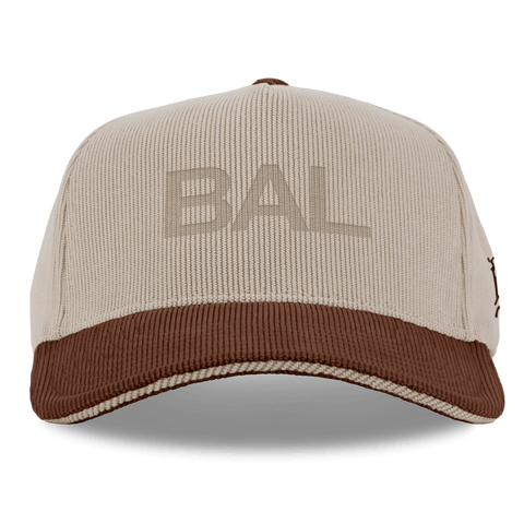 City Wide Baltimore Curved 5 Panel Corduroy Dark Beige/Rust
