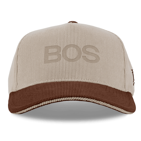 City Wide Boston Curved 5 Panel Corduroy Dark Beige/Rust