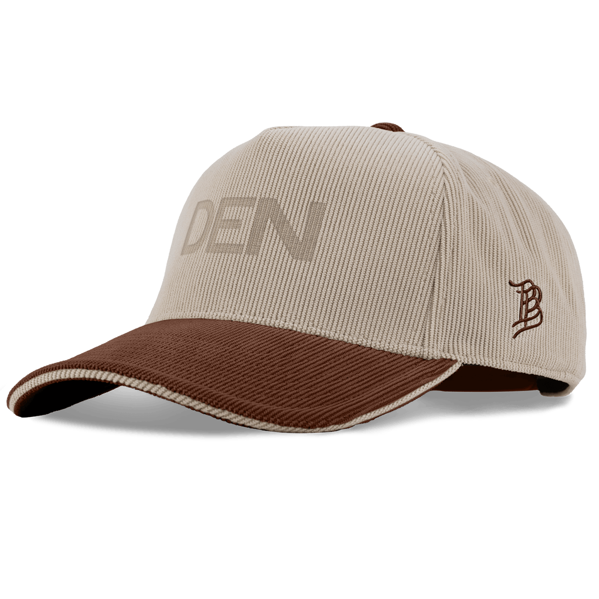 City Wide Denver Curved 5 Panel Corduroy Dark Beige/Rust